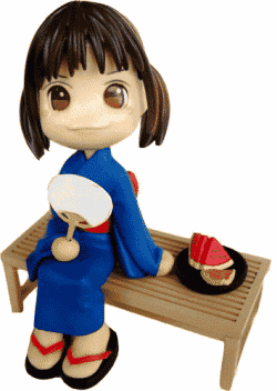 Pinky yukata seat posed version