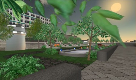 『Second Life』内で展開しているウッドホテル