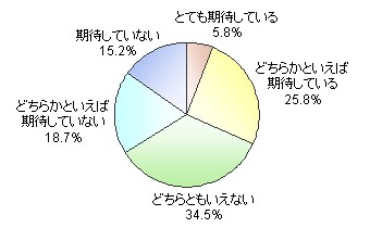 郵政民営化にどれくらい期待を抱いているか。