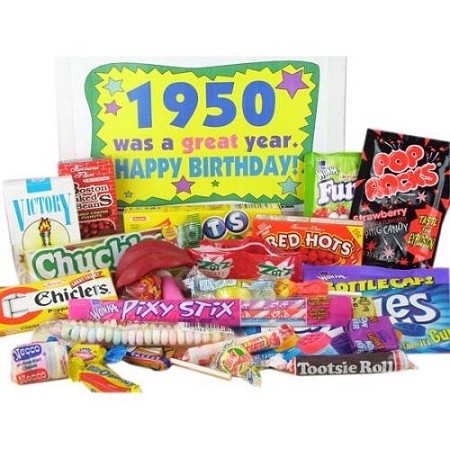 50's Retro Candy Decade Birthday Gift Box Jr. - Nostalgic Candy: 1950