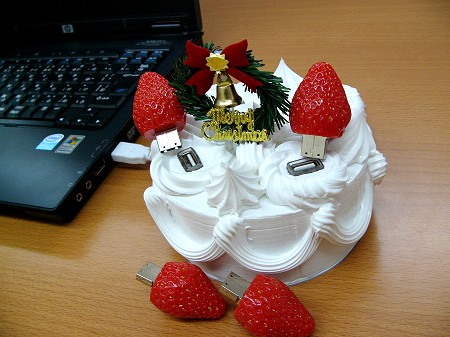 クリスマスケーキ型USB HUB