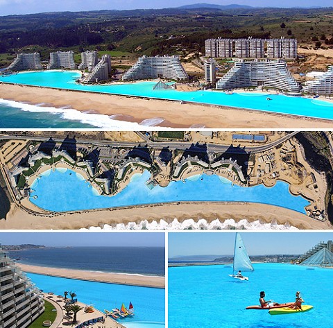 南米チリに登場した夢の楽園、世界最大の海水プールSan Alfonso del Mar