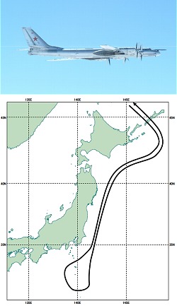 2007年7月時の対象機と飛行ルート。