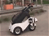 Electric golf caddie battery trolley shadow caddyイメージ