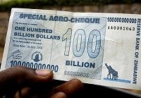 ebayに出品されている1000億ジンバブエ・ドル札イメージ