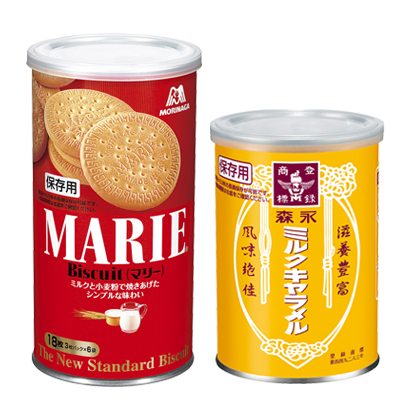 『マリー缶』『森永ミルクキャラメル缶』