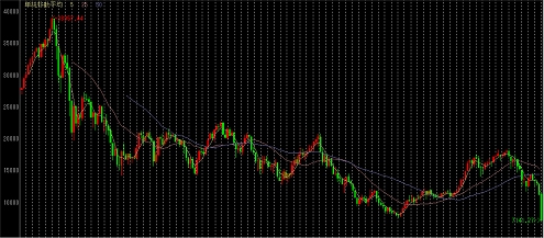 日経平均の長期間チャート