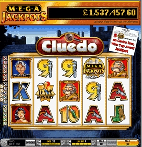 Coral GamesのMegaJackpots Cluedo