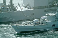 海上自衛隊の補給支援活動イメージ