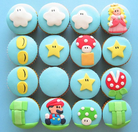 ゲーム関連のカップケーキ