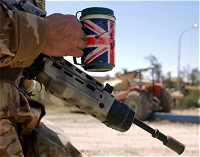 イギリス兵と紅茶イメージ