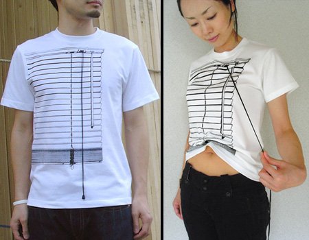 見た目はブラインド、実際にもブラインドっぽいTシャツ。