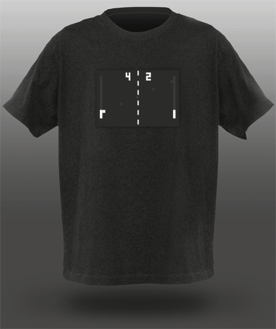 テニスゲームなTシャツ。