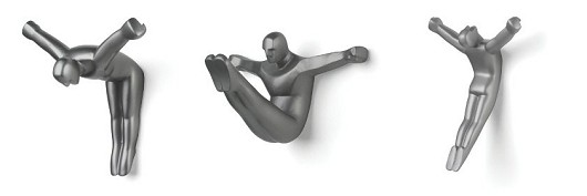 Kikkerland Back-Up Man Wall Hookなど3種類