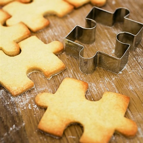 ジグゾーパズルなクッキー型、Jigsaw Cookie Cutter