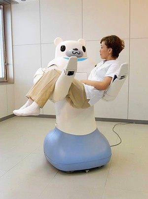 介護支援ロボット「RIBA(Robot for Interactive Body Assistance；リーバ)」。