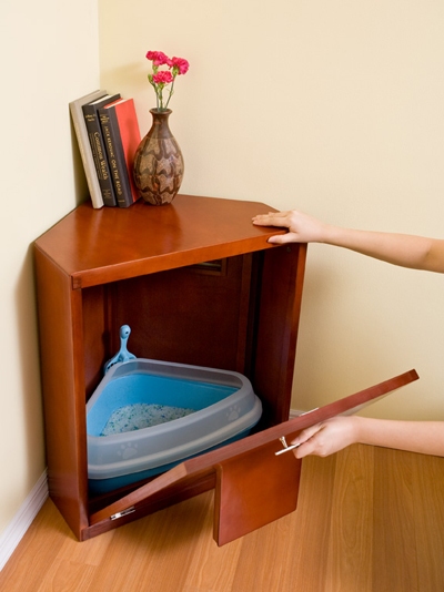 Corner Litter Cabinet