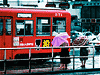 雨と電車イメージ