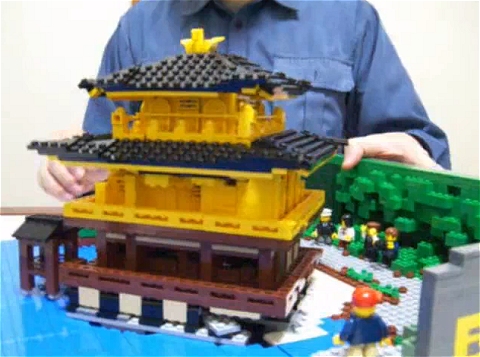 LEGO Pop-up Kinkaku-ji レゴで飛び出る金閣寺(鹿苑寺)。