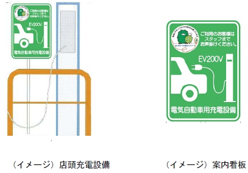 ↑ パナソニック電工製造の普通充電スタンド「ELSEEV(エルシーヴ)」