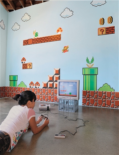 ↑ スーパーマリオブラザーズなウォールステッカー