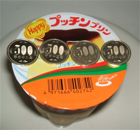 大きさが分かりやすいようにフタの部分に500円玉をならべてみる。