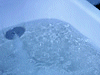 お風呂に水を溜めるイメージ