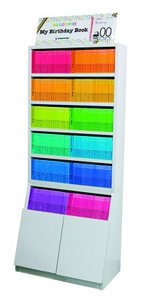 『My Birthday Book』を収めた什器イメージ