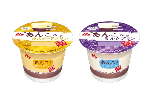 ↑ あんこ&カスタードプリン/あんこ&ミルクプリン