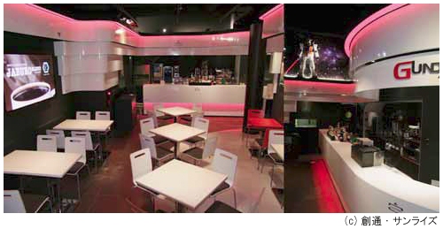 ↑ 『GUNDAM Cafe』店内