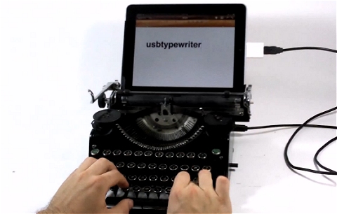 ↑ usbtypewriter demo。