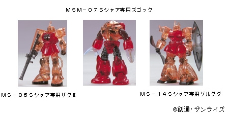 ↑ 添付されるガンプラ