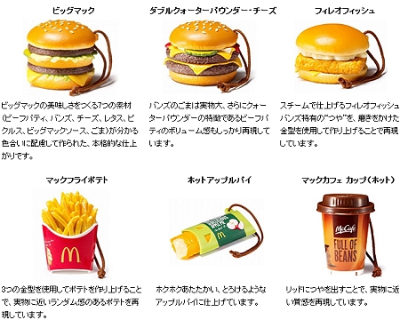 ↑ 今回提供されるマクドナルドのオリジナルストラップ