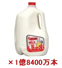 1ガロンの牛乳ボトル