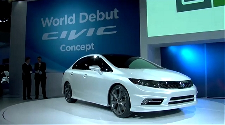 ↑ 2011 Honda Civic Sedan Concept。