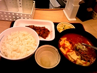 松屋チゲ・カルビ焼きセット