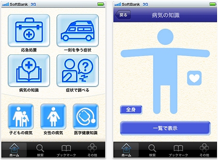 ↑ 「家庭の医学」動作動画。