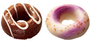 ↑ ひんやり焼きドのデザートチョコ(左)ともちもち紫いも(右)