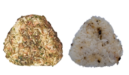 ↑ 『ちりめんと昆布のおだし飯』(左)と『姫鯛と昆布のおだし飯』(右)