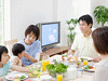 朝食とテレビ