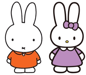 ↑ ミッフィー(左)とキャシー(右)