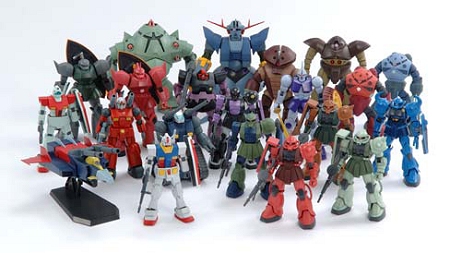 ↑ いわゆるガンプラたち