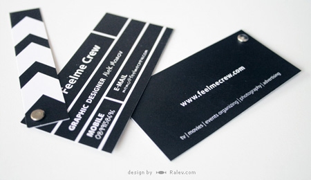↑ Clapperboard Business Card