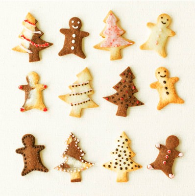 ↑ 自分でつくる クリスマス型抜きクッキー。