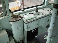 運転席部分……23-25 熊交 二軸ボギー連接電動客車(5015号)