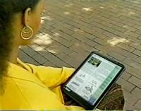 タブレット機でニュース購読
