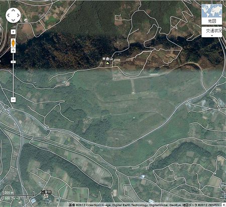 ↑ GoogleMapで該当地域周辺を表示。現時点でのデータでは、整地途中の状況が確認できる。