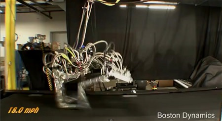 ↑ Cheetah Robot Gallops at 18 mph(BD社による公式動画)。