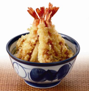 ↑ えびツリー天丼