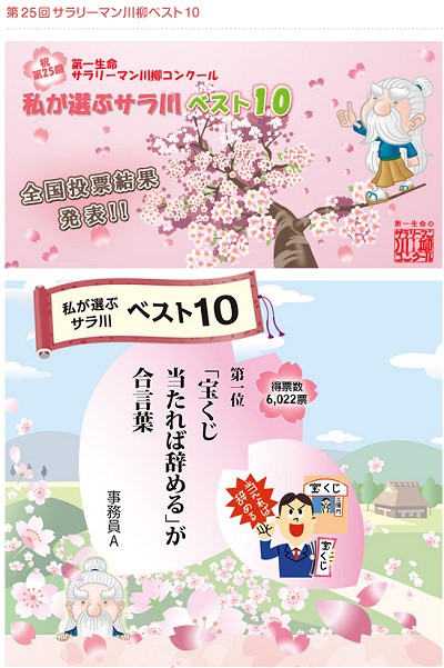 ↑ サラリーマン川柳コンクール結果発表ページ